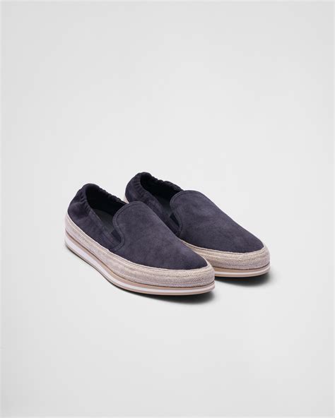 prada sport slip on suede|Navy Suede Slip.